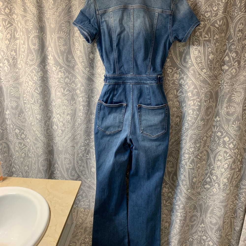 NWT Good American “fit for success” denim jumpsuit - Picture 6 of 13
